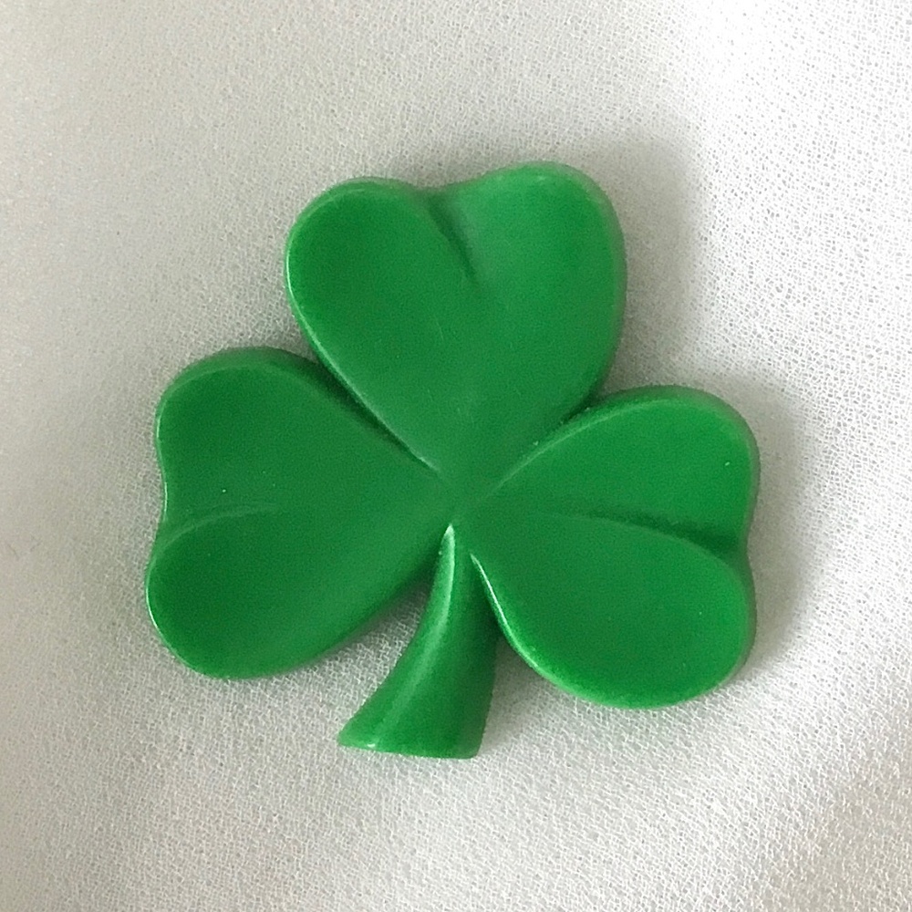 Vintage Shamrock Three-Leaf Clover Brooch